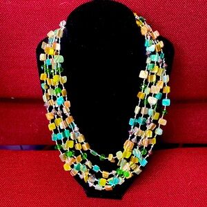 Multiple strand necklace